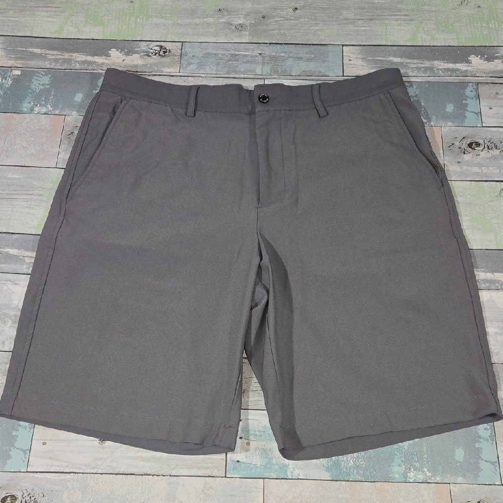 Dunning Gray Dress Golf Shorts Sz 34